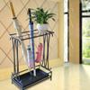 Umbrella Racks AYY Black and White Brown Hotel Commercial Umbrella Stand Umbrella Holder, Large Capacity Storage Rack with Drip Tray and Hook, Easy to Assemble, Can Hold 18-68 Umbrellas view 3