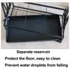 Umbrella Racks AYY Black and White Brown Hotel Commercial Umbrella Stand Umbrella Holder, Large Capacity Storage Rack with Drip Tray and Hook, Easy to Assemble, Can Hold 18-68 Umbrellas view 4
