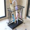 Umbrella Racks AYY Black and White Brown Hotel Commercial Umbrella Stand Umbrella Holder, Large Capacity Storage Rack with Drip Tray and Hook, Easy to Assemble, Can Hold 18-68 Umbrellas view 3