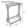 Umbrella Racks AYY Black and White Brown Hotel Commercial Umbrella Stand Umbrella Holder, Large Capacity Storage Rack with Drip Tray and Hook, Easy to Assemble, Can Hold 18-68 Umbrellas view 2