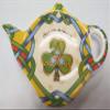 Royal Tara Set of Irish Shamrock Cup 1 Shamrock Porcelain Teapot Tea Bag Holder - Irish Tea Pot Celtic Knot Tea Kettle with Removable Lid (Teapot 2Mugs and Tea Bag Holder) view 4