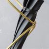 Umbrella Racks Nordic Wrought Iron Umbrella Stand, Creative Umbrella Bucket for Home Hotel Lobby, Cane/cue Metal Storage Rack, Black, Gold, White, 24x24x68cm (Color : Gold) view 4