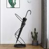 Umbrella Racks Nordic Wrought Iron Umbrella Stand, Creative Umbrella Bucket for Home Hotel Lobby, Cane/cue Metal Storage Rack, Black, Gold, White, 24x24x68cm (Color : Black) view 2