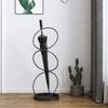 Umbrella Racks Nordic Wrought Iron Umbrella Stand, Creative Umbrella Bucket for Home Hotel Lobby, Cane/cue Metal Storage Rack, Black, Gold, White, 24x24x68cm (Color : Black) view 3