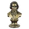 Bronze Beethoven Bust Statue Abstract Figure Musician Figurine Resin Art & Craft Home Decoration Desktop Desk Living Room Decoration Ornament,Brass,18x15x30cm(7x6x12inch) view 1