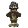 Bronze Beethoven Bust Statue Abstract Figure Musician Figurine Resin Art & Craft Home Decoration Desktop Desk Living Room Decoration Ornament,Brass,18x15x30cm(7x6x12inch) view 3