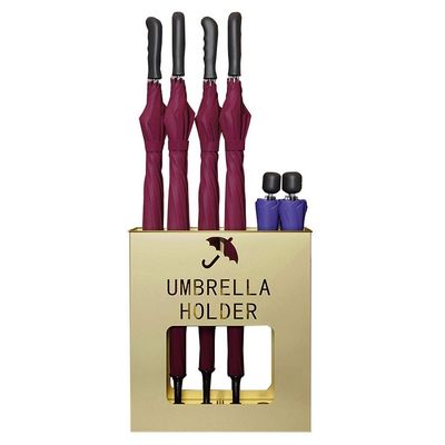 Umbrella Racks Golden Umbrella Stand, Nordic Creative Home Bank Hotel Lobby Portable Umbrella Storage Rack, Anti-Rust Metal Technology, Storage 12-22 Umbrellas (Size : 36x13x41cm)
