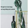 Umbrella Racks Gold Umbrella Stand, Simple and Creative Household Hotel Entrance Umbrella/Cane Barrel, Anti-Rust Metal Craft, Strong and Sturdy, 25x50cm view 3