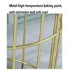 Umbrella Racks Gold Umbrella Stand, Simple and Creative Household Hotel Entrance Umbrella/Cane Barrel, Anti-Rust Metal Craft, Strong and Sturdy, 25x50cm view 4