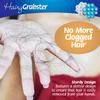 As Seen on Shark Tank Hair Shower Drain Hair Catcher, Hair Stopper Bathtub Drain Protector, & Catcher Drain Cover Alternative, Must-Haves HairyGrabster, 1 Pack, White view 4