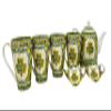 Royal Tara Traditional Irish Shamrock Tea Set of New Bone China Teapot & 4 Cups & 2 Teabag Holders Packed in Irish Weave Box view 3