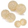 Modern Day Accents Facetas 3" Gold Cristal Spheres - Set of 2 view 4