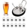 12 Pcs Keg Lid Feet, Plastic Keg Lid Feet Portable Replacement for Homebrew Beer Keg Parts Kegging Home Brewed Hardware Tool view 1