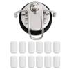 12 Pcs Keg Lid Feet, Plastic Keg Lid Feet Portable Replacement for Homebrew Beer Keg Parts Kegging Home Brewed Hardware Tool view 4