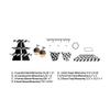 Creative Converting 346205 Black And White Treat Table Kit view 3