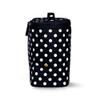 Kate Spade New York Insulated Soft Cooler Lunch Tote with Double Zipper Close and Carrying Handle, Polka Dots (Black/White) view 4