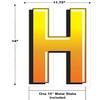 Beistle Letter H Yard Sign with Metal Stakes view 2