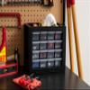 IRIS USA 16-Drawer Small Drawer Organizer, Garage Desk Storage, Black view 2