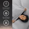 SHEEX - Active Comfort Cooling Sheets Set (Queen) Bright White - Moisture Wicking - 1 Flat Cooling Sheet, 1 Fitted Cooling Sheet, 2 Cooling Pillow Covers - Wrinkle Free - Sleep Aid view 2