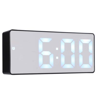 fuwinkr Digital Clock, Durable Mute Operation Compact and Simple Desktop Clock, VoiceActivated Gift Bedroom for Office Home