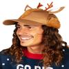 Tipsy Elves Reindeer Hat with Ear Flaps - Funny Brown Christmas Hat for Men & Women view 2