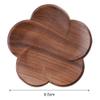 MOOBOM 2 PCS Walnut Wood Coasters,Heat Resistant Drink Mat,Antique Look Handcrafted Coasters,Creative Plum Blossom Shape Insulation Pad,Tabletop Protection Mat for Home Office Kitchen view 2