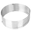 9 to 12inch Adjustable Layer Cake Slicer, Stainless Steel Round Cake Cutter Mousse Mould DIY Baking Tool view 1
