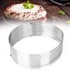 9 to 12inch Adjustable Layer Cake Slicer, Stainless Steel Round Cake Cutter Mousse Mould DIY Baking Tool view 3