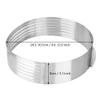 9 to 12inch Adjustable Layer Cake Slicer, Stainless Steel Round Cake Cutter Mousse Mould DIY Baking Tool view 4