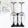 3 Brush Glass Washer Brush Cleaner, Glass Bottle Cup Cleaning Brushes with Suction Base for Kitchen Sink Bar view 1