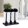 3 Brush Glass Washer Brush Cleaner, Glass Bottle Cup Cleaning Brushes with Suction Base for Kitchen Sink Bar view 4