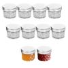 10Pcs Mini Mason Jars, Multi-purpose Jam Jars With Regular Lids, for Jam, Sauce,Honey, Wedding Favors, Shower Favors, Baby Foods, DIY Spice Jars, Candle Making, DIY Small Plant Pot view 1