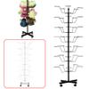 Black Hat Racks, 7-Tier Rotating Hat Display Rack with 35 Metal Hooks Adjustable Metal Stand Hanger Rack Hat Organizer, Caps Holders for Shop, Office, Home, Retail Store, Flea Market Booth view 4