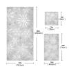 ALAZA Silver Snowflake Towel Set - 3 Soft, Highly Absorbent Towels for Bath, Kitchen, Beach & Spa view 2