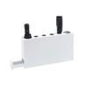 Umbrella Racks WXYZ White Wrought Iron Umbrella Stand, Compact Household Umbrella Bucket, Can Hold 4 Long Umbrellas and 2 Short Umbrellas, 40x7.5x22.5cm view 2