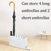 Umbrella Racks WXYZ White Wrought Iron Umbrella Stand, Compact Household Umbrella Bucket, Can Hold 4 Long Umbrellas and 2 Short Umbrellas, 40x7.5x22.5cm view 4