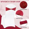VDS Pack of 150 PCS | Aqua Blue| Spandex Chair Sashes Bows Without Buckle | Stretch Elastic Banquet Universal Folding Chair Band Tie with for Wedding Party Conference Celebration Event Decoration view 4