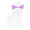 VDS Pack of 150 PCS | Light Purple | Spandex Chair Sashes Bows Without Buckle | Stretch Elastic Banquet Universal Folding Chair Band Tie with for Wedding Party Conference Celebration Event Decoration view 1