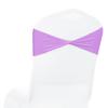 VDS Pack of 150 PCS | Light Purple | Spandex Chair Sashes Bows Without Buckle | Stretch Elastic Banquet Universal Folding Chair Band Tie with for Wedding Party Conference Celebration Event Decoration view 2