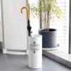 Umbrella Racks WXYZ White Wrought Iron Umbrella Stand, Floor-Standing Umbrella Bucket, Waterproof and Rustproof, Golf Club Storage Bucket 21x47cm (Color : White2) view 2