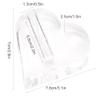 ZJchao 24k Rose Display Stand Heart Shaped Acrylic Rose Transparent Base Decoration for Real Rose, 24k Gold Rose, Artificial Flower (Heart Shaped), heart shape rose stand view 2