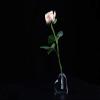 ZJchao 24k Rose Display Stand Heart Shaped Acrylic Rose Transparent Base Decoration for Real Rose, 24k Gold Rose, Artificial Flower (Heart Shaped), heart shape rose stand view 4