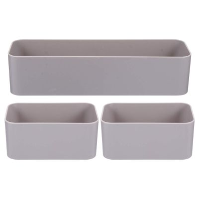 Hemobllo Wall Mounted Organizer Boxes 3-Pack Punch Free Storage Holder Stick on Wall Organizer for Remote Controls Keys Cosmetics Bedroom Kitchen Bathroom 10.62X3.14X2.36In