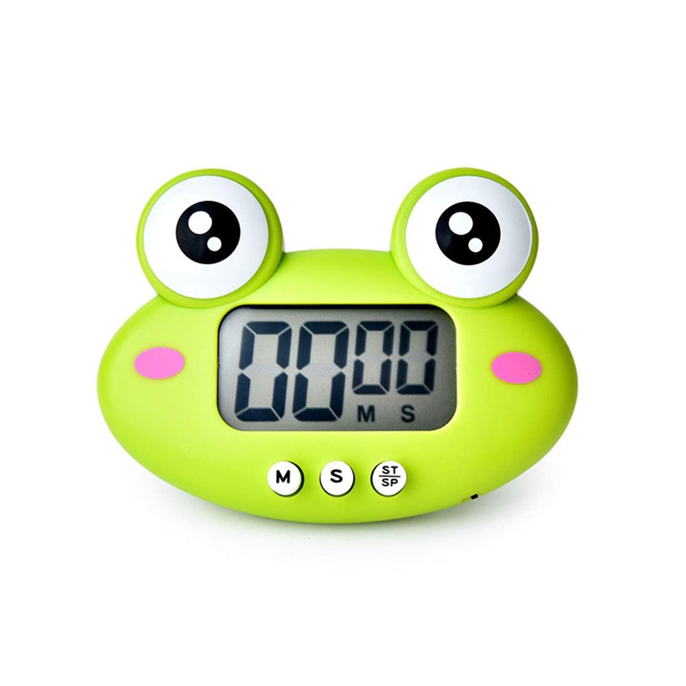 Kitchen Timer, Cute Cartoon Animal Countdown Timer, Digital Cooking with Magnetic, LCD Large-Screen Visual Clock, Hangable Alarm Clock with Standfor Cooking Bake Sport Game (Timer-QW)