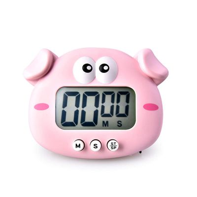 Kitchen Timer, Cute Cartoon Animal Countdown Timer, Digital Cooking Timer with Magnetic, LCD Large-Screen Visual Clock, Hangable Alarm Clock with Standfor Cooking Bake Sport Game (Timer-XZ)