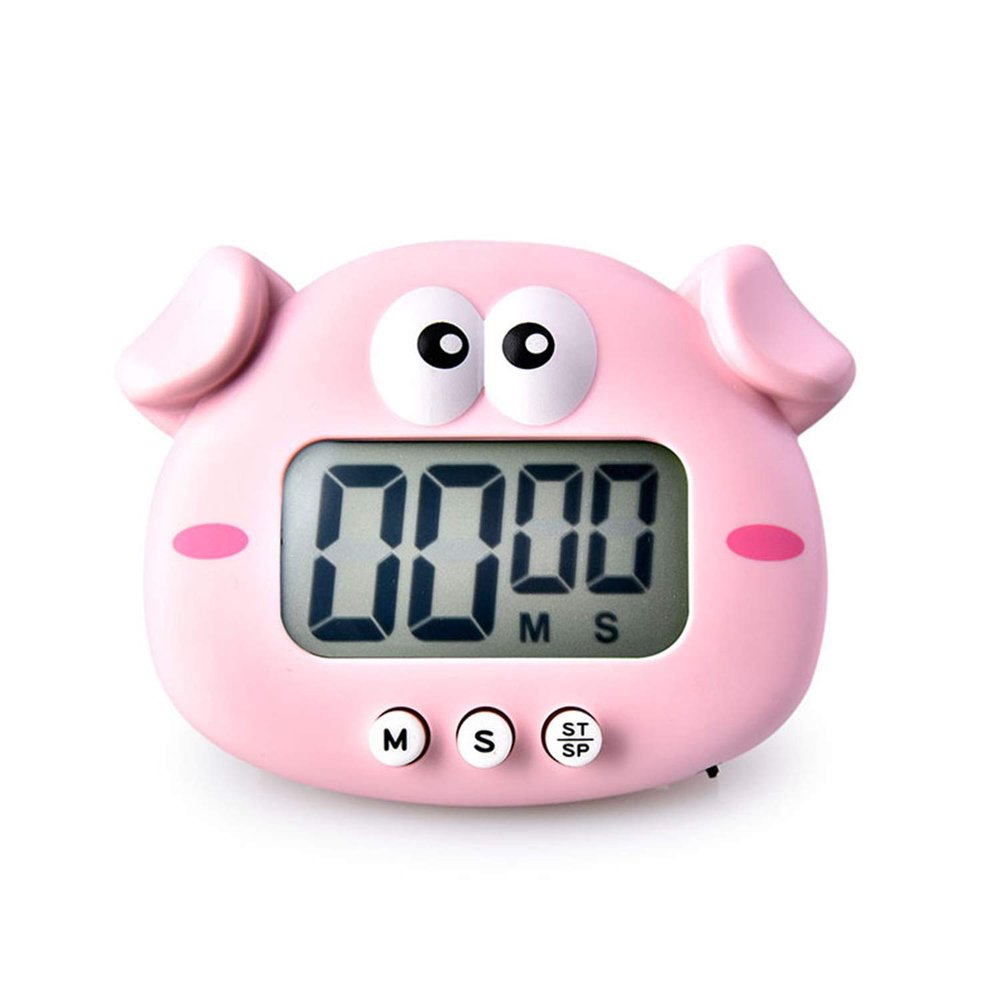 Kitchen Timer, Cute Cartoon Animal Countdown Timer, Digital Cooking Timer with Magnetic, LCD Large-Screen Visual Clock, Hangable Alarm Clock with Standfor Cooking Bake Sport Game (Timer-XZ)