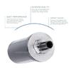 Midline Valve 6J363 Steam Radiator Air Vent; Heat Regulator Valve; Straight Mount; 1/4 in. MIP; Chrome Plated Steel view 2