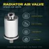 Midline Valve 6J363 Steam Radiator Air Vent; Heat Regulator Valve; Straight Mount; 1/4 in. MIP; Chrome Plated Steel view 3