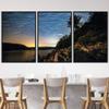 SIGNWIN 3 Piece Framed Canvas Wall Art Starry Sky Canvas Prints Home Artwork Decoration for Living Room,Bedroom - 16"x24"x3 Panels view 1