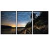 SIGNWIN 3 Piece Framed Canvas Wall Art Starry Sky Canvas Prints Home Artwork Decoration for Living Room,Bedroom - 16"x24"x3 Panels view 2